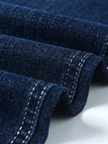 Spring Fall Winter Men's Solid Jeans, Fashion Casual Denim Pants For Males, Men's Clothing