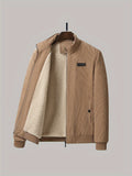 kkboxly  Men's Fall/Winter Casual Corduroy Fleece Jacket Christmas Gifts