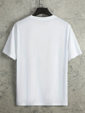 kkboxly  Cross Eyes Smile Face Print, Men's Graphic T-shirt, Casual Comfy Tees Tshirts For Summer, Men's Clothing Tops