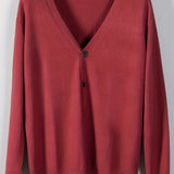 kkboxly  Plus Size Men's V-Neck Casual Button Sweater Cardigan For Autumn/Winter
