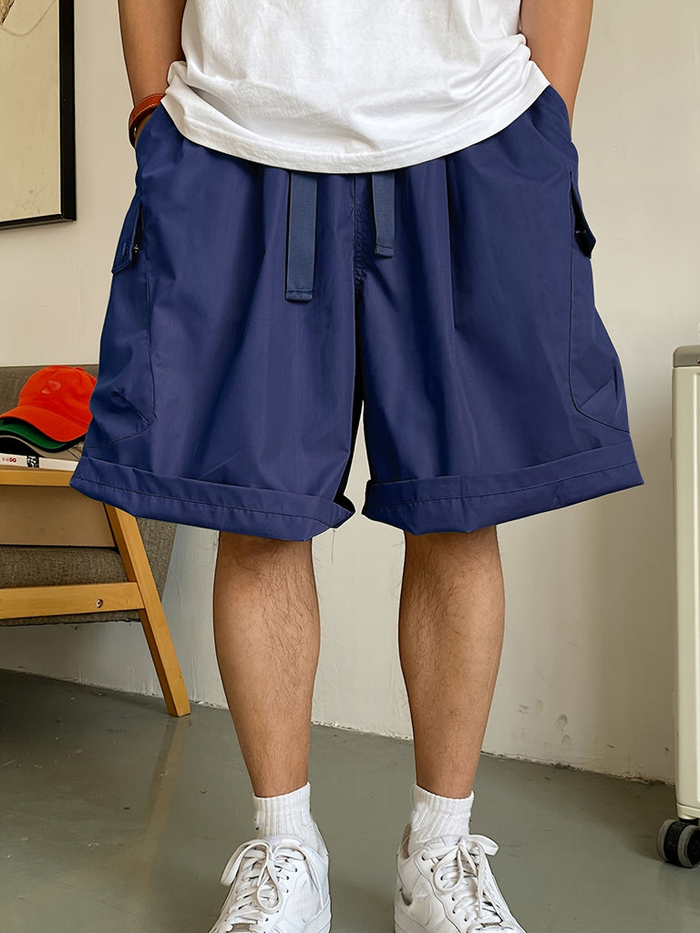 kkboxly  Men's Cargo Shorts, Summer Thin Multi-pocket Wear Casual Pants
