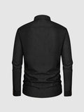 kkboxly  Casual Denim Button Up Shirt, Men's Clothes For Spring And Fall