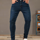 kkboxly Men's Casual Distressed Jeans, Street Style Skinny Jeans
