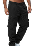 kkboxly  Men's Cargo Pants Sport Pants Jogger Sweatpants Drawstring Outdoor Trousers With Pockets