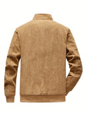 Men's Warm Fleece Corduroy Jacket For Fall Winter
