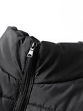 kkboxly  Men's Winter Vest, Lightweight Padding Puffer Vest, Sleeveless Coat Warm Zip Up Quilted Gilet Jacket