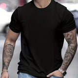 kkboxly  Plus Size Assorted Colors Basic Tees For Male, Oversized Causal T-shirts For Summer Fitness Leisurewear, Men Clothing