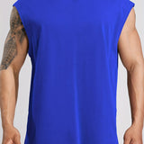 kkboxly  Men's Casual Round Neck Quick -drying Tank Top, Men's Tank Top For Summer Outdoor Gym Workout Bodybuilding Fitness, Gift For Men