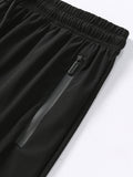 kkboxly  Lightweight Breathable Comfy Joggers, Men's Casual High Stretch Waist Drawstring Sports Pants Sweatpants