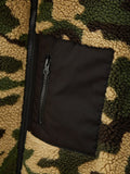 Camouflage Pattern Polar Fleece Jacket, Men's Casual Lapel Coat For Fall Winter