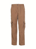 kkboxly  Men's Cargo Pants Sport Pants Jogger Sweatpants Drawstring Outdoor Trousers With Pockets