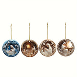 kkboxly 8Pcs Nativity Scene Ornaments Christmas Tree Ornaments Set Birth Of Hanging Decorations Holy Religious Gifts Nativity Scene Gifts