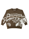 kkboxly  Y2K Long Sleeve Sweater, Loose Casual Sweater For Spring & Fall, Women's Clothing