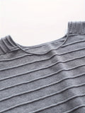 Men's Stylish Solid Knitted Pullover, Casual High Stretch Breathable Long Sleeve Crew Neck Top For City Walk Street Hanging Outdoor Activities