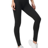 kkboxly  High Waist Skinny Leggings, Solid Casual Leggings, Women's Clothing