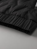 kkboxly  Men's Outdoor Casual Solid Color Stand Collar Jacket, Plush Warm Padded Coat For Autumn And Winter