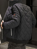kkboxly  Men's Casual Zipper Cotton-padded Jacket Gifts