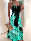 Kkboxly   Floral Print Spaghetti Dress, Casual Crew Neck Cami Dress For Summer, Women's Clothing