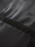 kkboxly  Classic Design Stylish Bomber Jacket, Men's Casual Solid Color Letterman Collar Zip Up Jacket For Spring Fall Outdoor