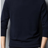 kkboxly  Men's Casual Knit Long Sleeve Pullover Sweater Top Men's Clothes Fall Winter