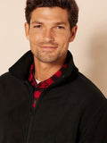 kkboxly  Men's Polar Fleece Zip Up High Neck Jacket For Fall Winter