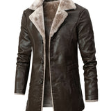 kkboxly Artificial Pu Leather  Men's Clothes For Autumn And Winter  Jacket Christmas Gifts On The Short Side Best Sellers