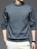 kkboxly  Men's Round Neck Pullover Knit Sweater Best Sellers