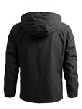 kkboxly  Men's Autumn Thin Outdoor Windproof Assault Jacket Youth Hooded Loose Casual Windbreaker Jacket