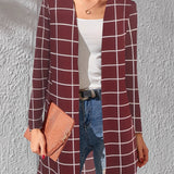 kkboxly  Floral Print Lightweight Jacket, Casual Open Front Long Sleeve Outerwear For Spring & Fall, Women's Clothing