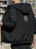 Men's Lightweight Zip-Up Sports Hooded Jacket Christmas Gifts