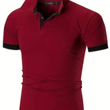 kkboxly  2023 New Men's Casual Short Sleeve Polo Shirts