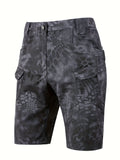 kkboxly Men's Camo Cargo Shorts: Military-Style for Running, Workouts & Sports