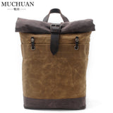 KKBOXLY 2025 Batik canvas backpack retro backpack waterproof outdoor travel men's bag college wind backpack trendy bag men