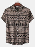 kkboxly  Men's Hawaiian Shirts Summer Floral Print Short Sleeve Button Down Shirt Tropical Holiday Beach Casual Tops
