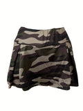kkboxly  Solid Workout Skorts Skirts, Casual Bodycon Yoga Skirts For All Season, Women's Clothing