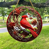 kkboxly Vintage Christmas Wreath Door Decor with Nativity Scene, Pine Cones, and Berries – Handcrafted Log Garland, Electricity-Free with Decorative Elements, Festive Holiday Entrance Accent