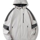 kkboxly  Men's Waterproof Sports Jacket Lightweight Hooded Raincoat For Hiking Travel Outdoor