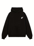 kkboxly  Men's Loose Hooded Sweatshirt, Winter Casual Lightning / Smile Face / Letter Printed Long Sleeve Hoodie With Pocket Best Sellers