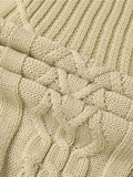 kkboxly  Fashionable Men's Solid Color Knit Sweater Plus Size Male's Pullover Sweater For Autumn And Winter, Leisurewear For Big And Tall Guys