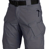 kkboxly Men's Waterproof Tactical Shorts: Lightweight, Quick-Dry & Breathable for Outdoor Hiking & Fishing!