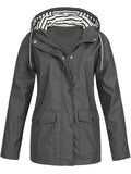 kkboxly  Men's Casual Hooded Windbreaker Jacket Coat Regular Fit Coat For Winter Autumn Outdoors Hiking