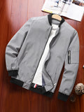 kkboxly Autumn New Casual Men's Jacket Men's Baseball Jacket Coat
