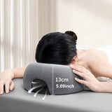 Modern U-Shaped Memory Foam Facial Pillow, Beauty Salon Spa Massage Cushion, Skin Care Relaxation Mat for Face, Machine Washable, Soft Polyester Cover, Polyurethane Fill, Zippered, for Adult, All-Season Multipurpose Use, Christmas Present