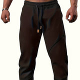 kkboxly  Drawstring Sweatpants Loose Fit Pants Men's Casual Joggers For Men Winter Fall Running Jogging