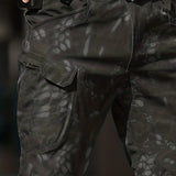 Trendy Solid Cargo Pants, Men's Multi Flap Pocket Trousers, Loose Casual Outdoor Pants, Men's Work Pants Outdoors Streetwear Hip Hop Style