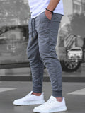 kkboxly kkboxly  Solid Color Men's Spring Summer Thin Drawstring Sweatpants With Pockets For Outdoor, Running Jogging