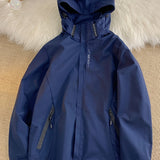 kkboxly  Men's Casual Hooded Waterproof Windbreaker Jacket Coat Regular Fit Coat For Spring Autumn Outdoors Hiking
