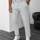 kkboxly kkboxly  Men's Elegant Slacks, Semi-formal Stretch Dress Pants For Business Banquet