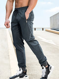 kkboxly  Drawstring Loose Fit Pants Men's Casual Joggers For Men Winter Fall Running Jogging