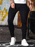 kkboxly  Slim Fit Jeans, Men's Casual Street Style Stretch Denim Pants